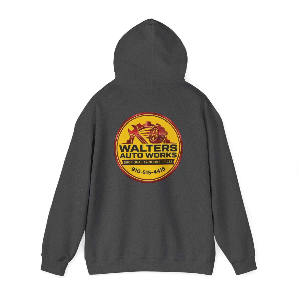 Walters Auto Works Logo Hoodie — Vintage Garage Mechanic Pullover