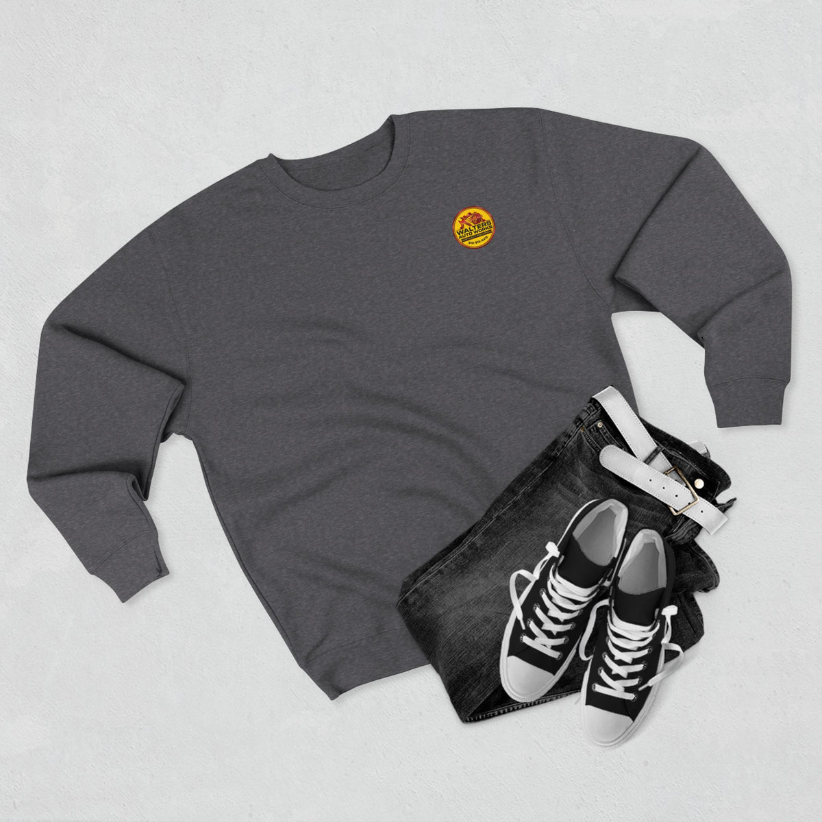 Auto Shop Logo Crewneck Sweatshirt — Walters Auto Works Branded Pullover