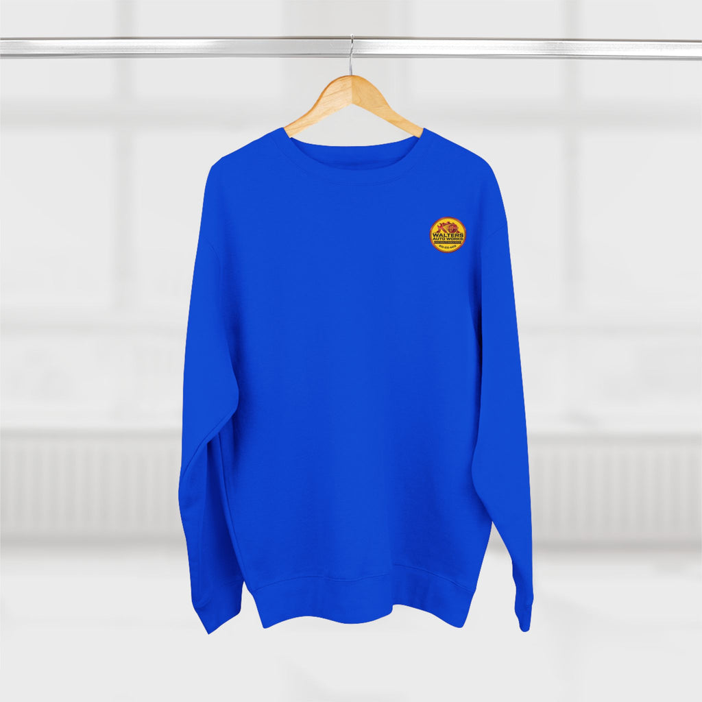 Auto Shop Logo Crewneck Sweatshirt — Walters Auto Works Branded Pullover