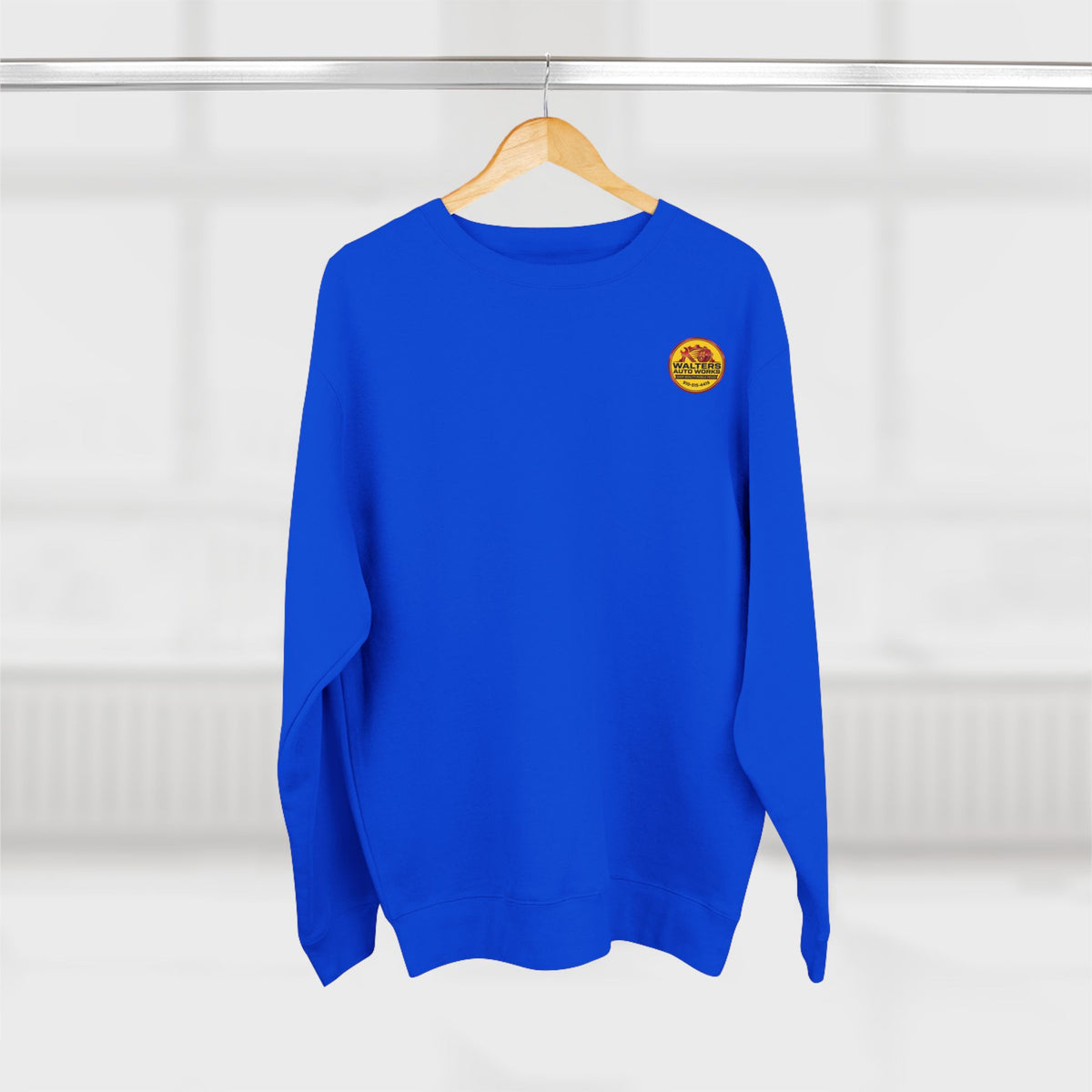 Auto Shop Logo Crewneck Sweatshirt — Walters Auto Works Branded Pullover