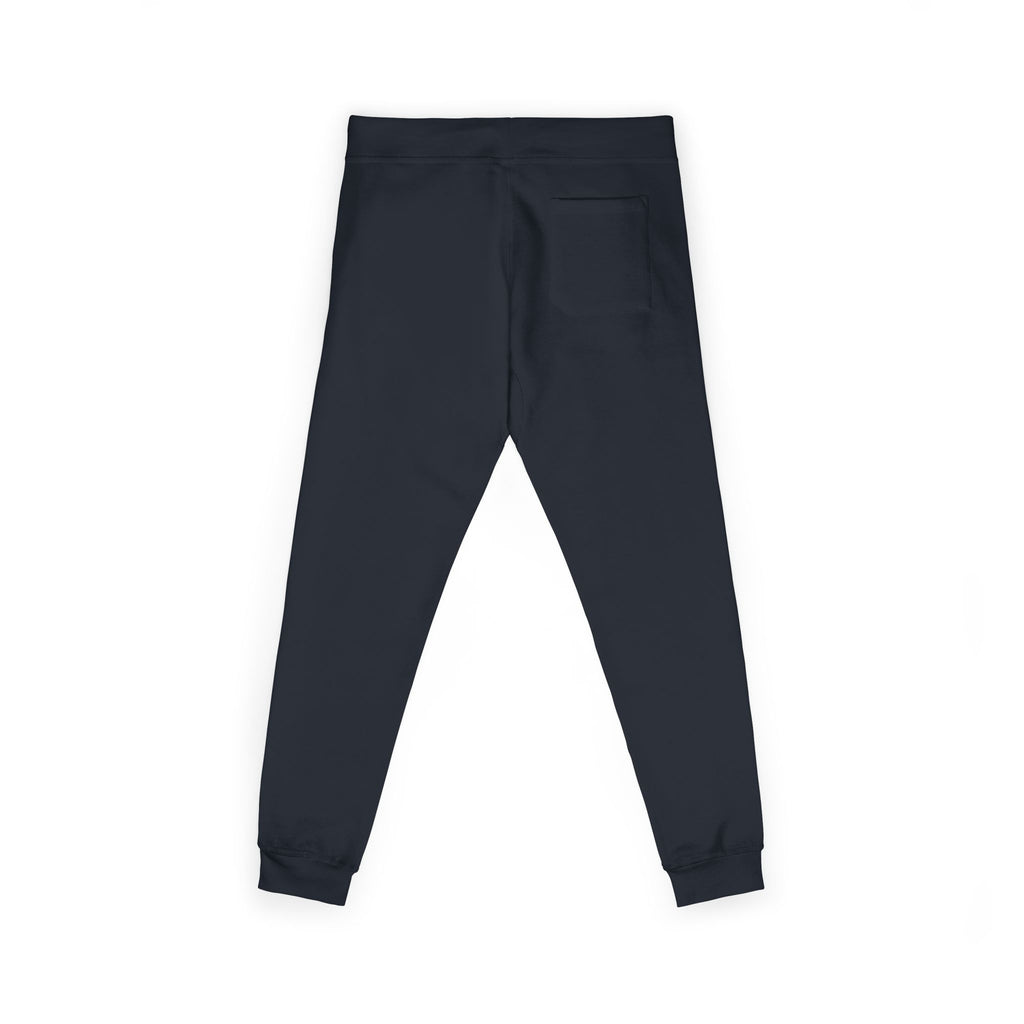 Embroidered Retro Sunrise Joggers — Vintage Crest Fleece Sweatpants