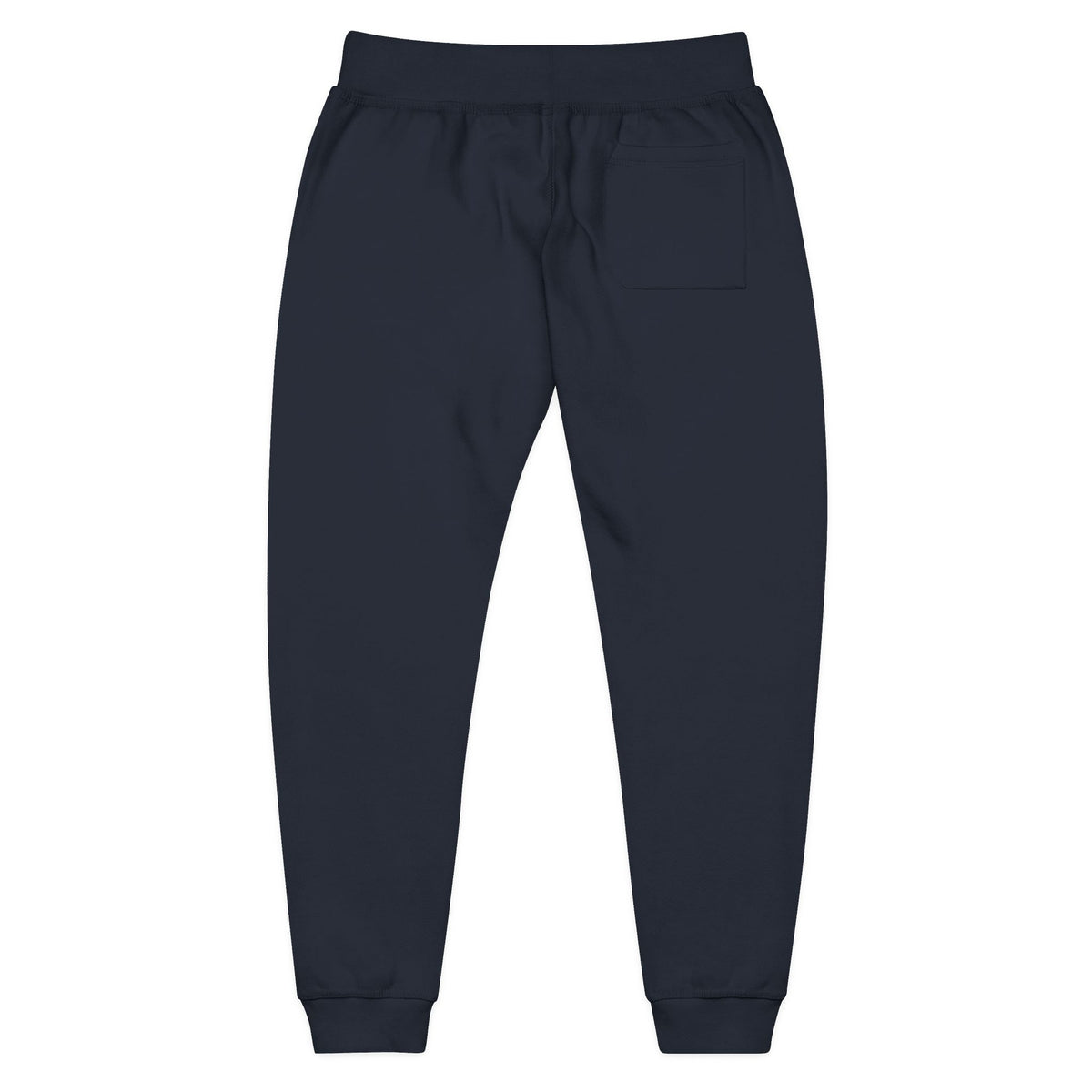 Embroidered Retro Sunrise Joggers — Vintage Crest Fleece Sweatpants