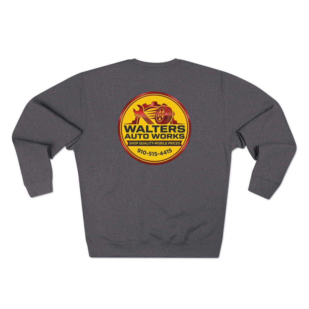 Auto Shop Logo Crewneck Sweatshirt — Walters Auto Works Branded Pullover