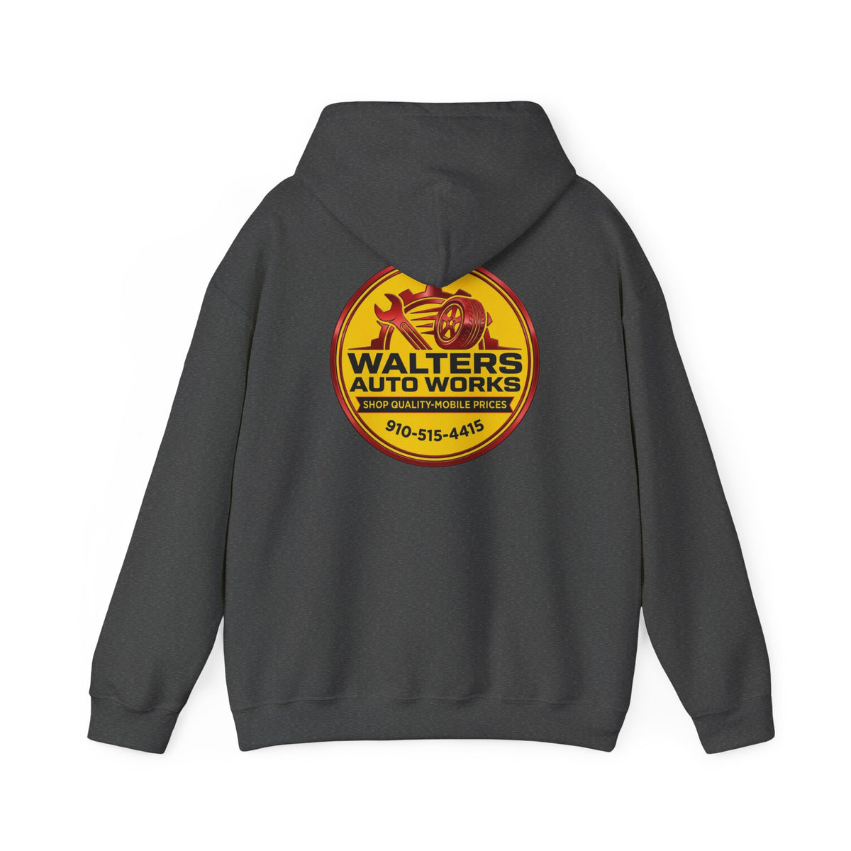 Walters Auto Works Logo Hoodie — Vintage Garage Mechanic Pullover