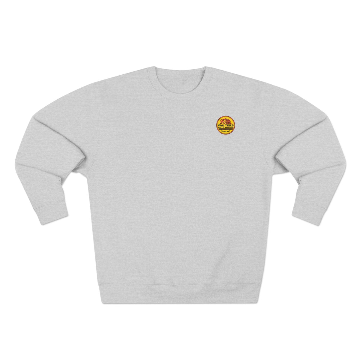 Auto Shop Logo Crewneck Sweatshirt — Walters Auto Works Branded Pullover