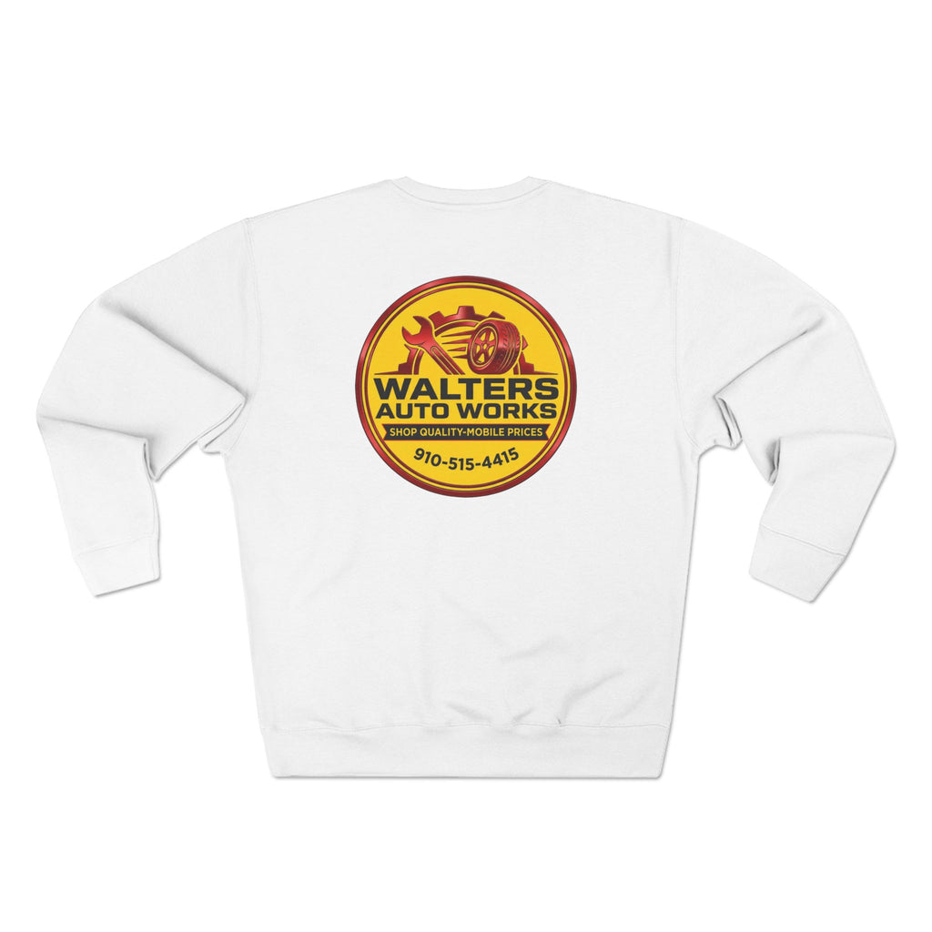 Auto Shop Logo Crewneck Sweatshirt — Walters Auto Works Branded Pullover