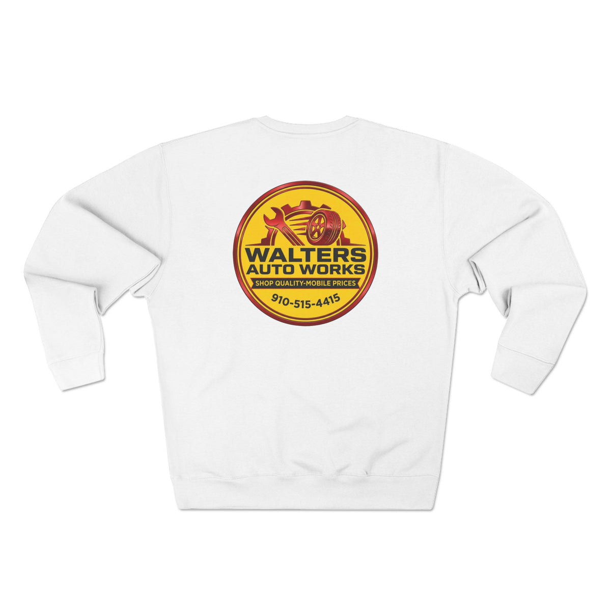 Auto Shop Logo Crewneck Sweatshirt — Walters Auto Works Branded Pullover