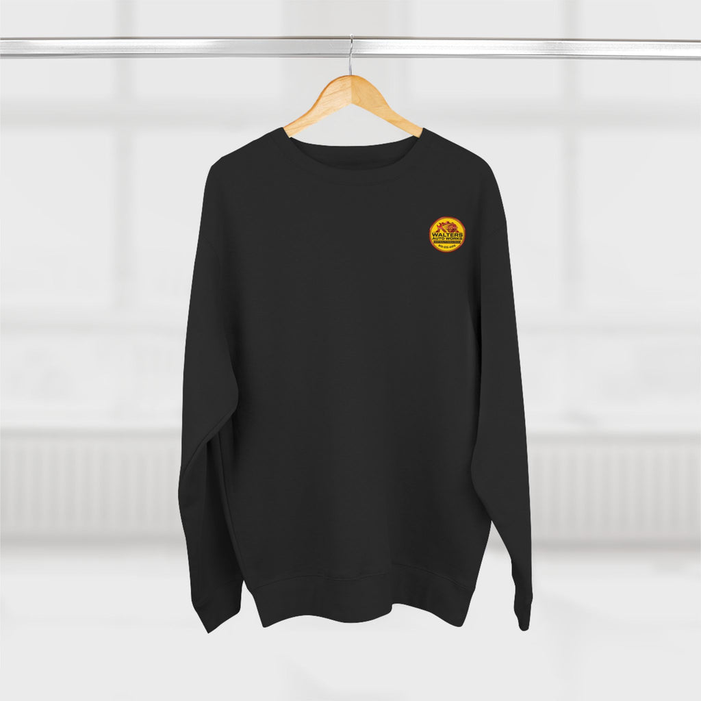 Auto Shop Logo Crewneck Sweatshirt — Walters Auto Works Branded Pullover