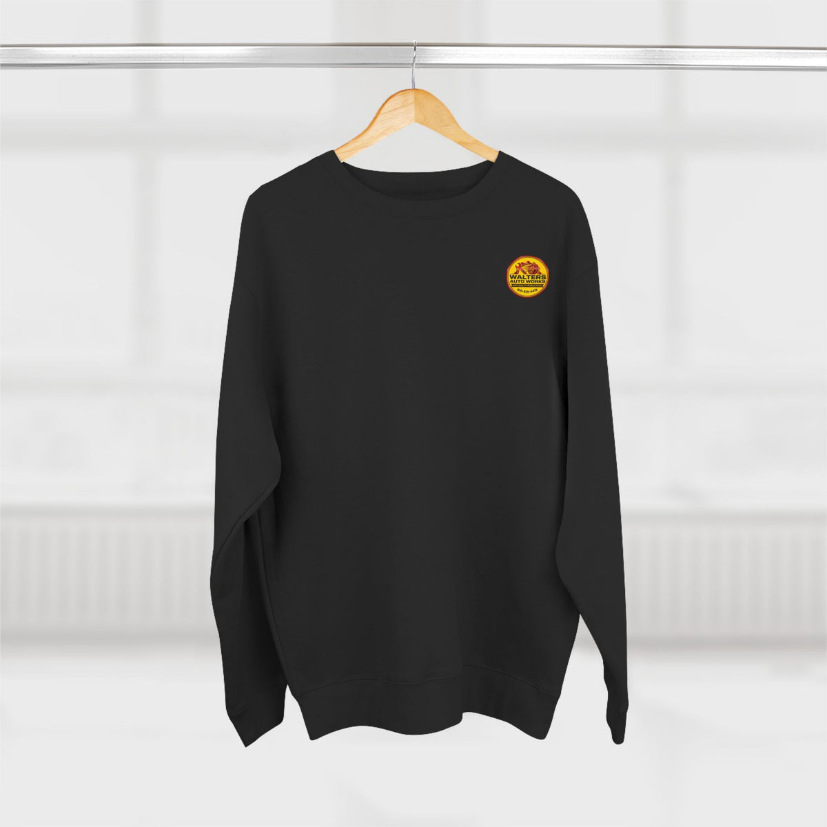 Auto Shop Logo Crewneck Sweatshirt — Walters Auto Works Branded Pullover