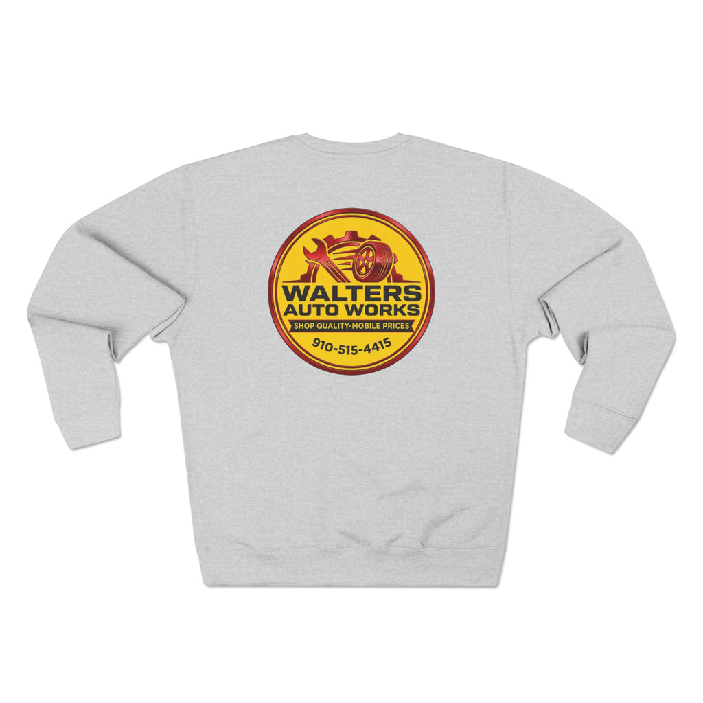 Auto Shop Logo Crewneck Sweatshirt — Walters Auto Works Branded Pullover