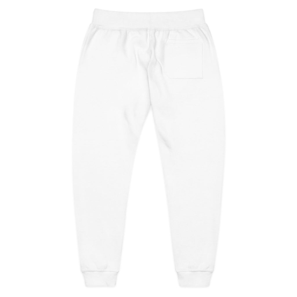 Embroidered Retro Sunrise Joggers — Vintage Crest Fleece Sweatpants