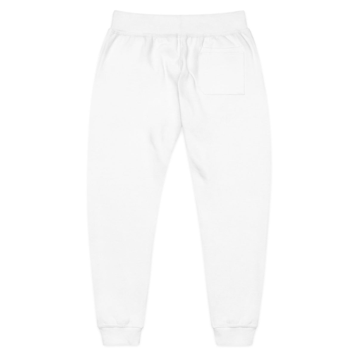 Embroidered Retro Sunrise Joggers — Vintage Crest Fleece Sweatpants