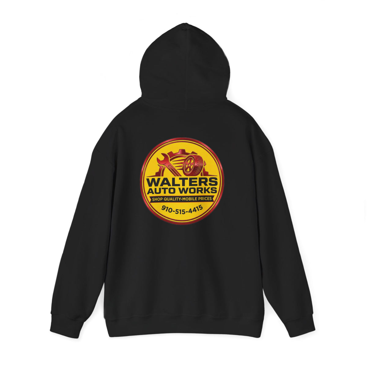 Walters Auto Works Logo Hoodie — Vintage Garage Mechanic Pullover