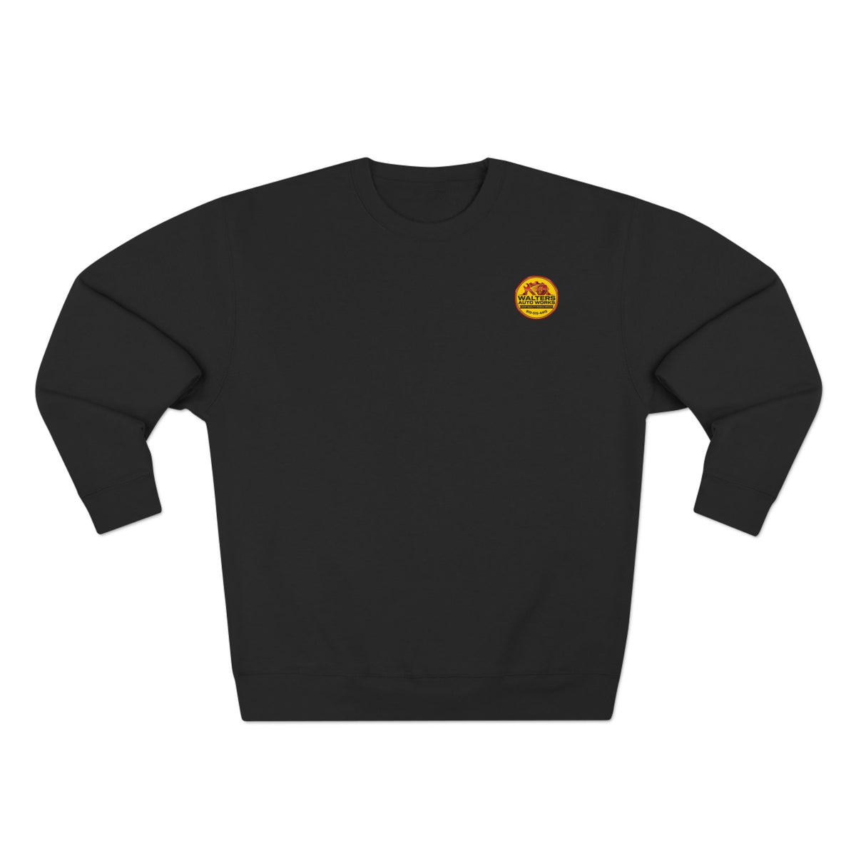 Auto Shop Logo Crewneck Sweatshirt — Walters Auto Works Branded Pullover