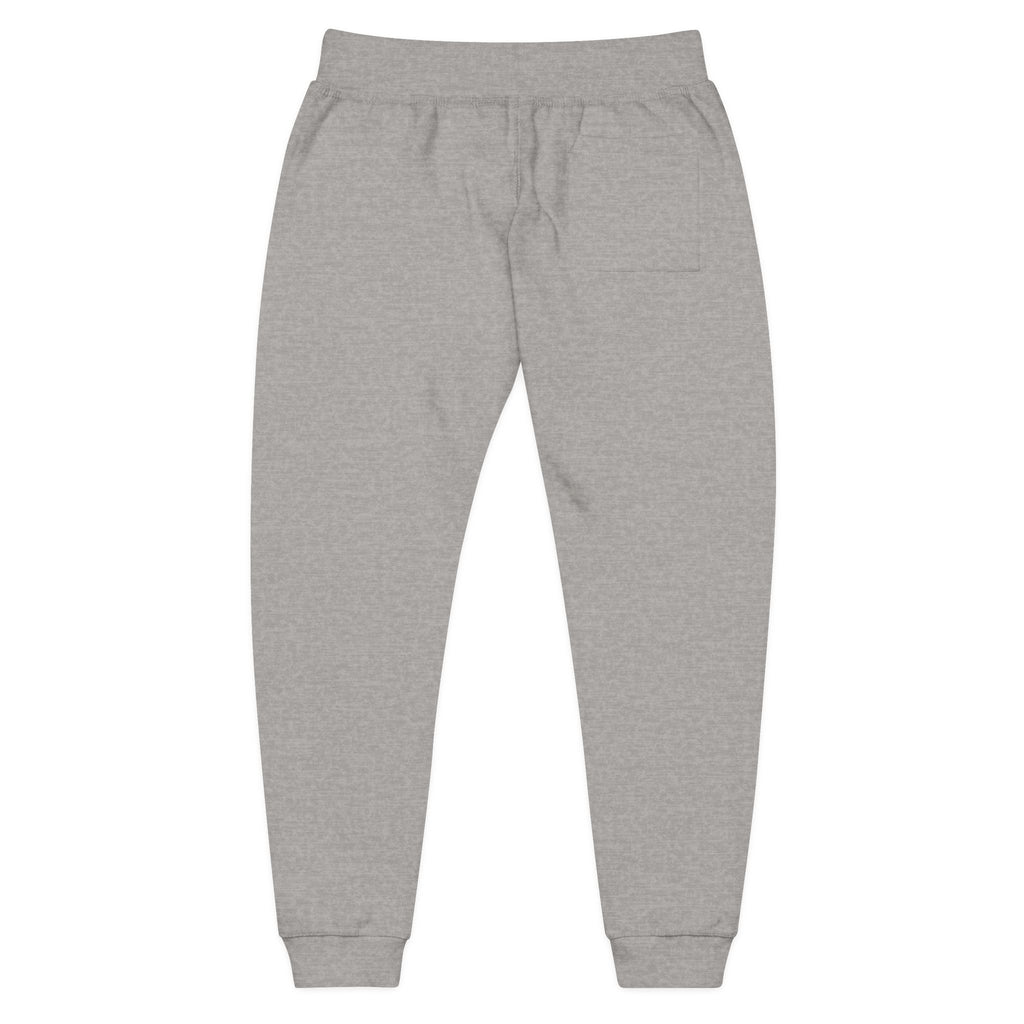 Embroidered Retro Sunrise Joggers — Vintage Crest Fleece Sweatpants