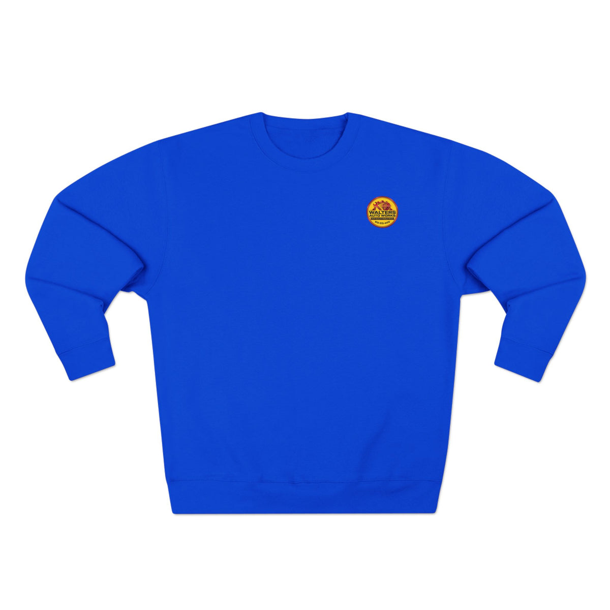 Auto Shop Logo Crewneck Sweatshirt — Walters Auto Works Branded Pullover