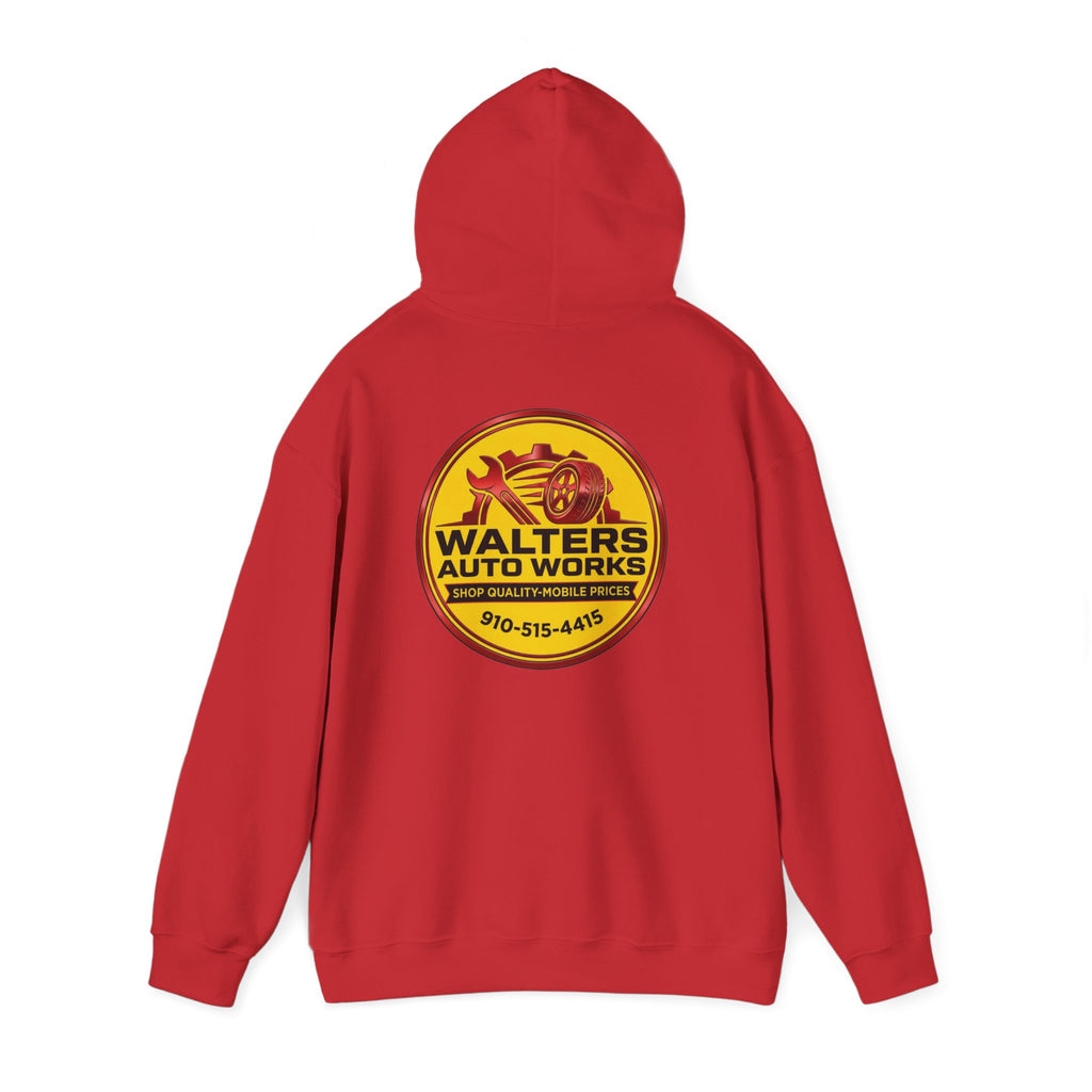 Walters Auto Works Logo Hoodie — Vintage Garage Mechanic Pullover