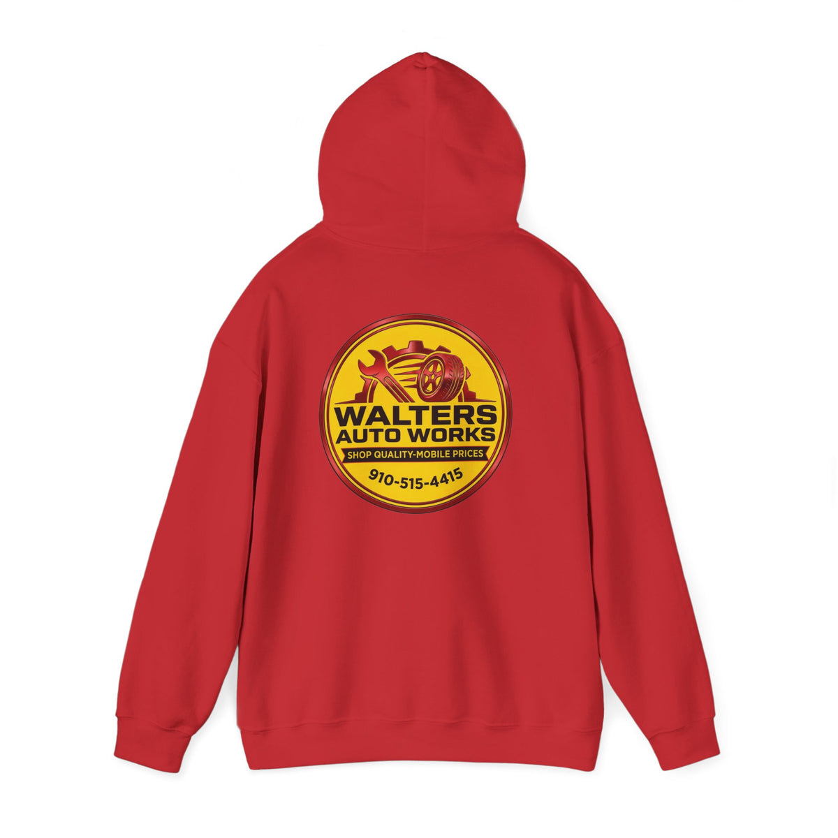 Walters Auto Works Logo Hoodie — Vintage Garage Mechanic Pullover