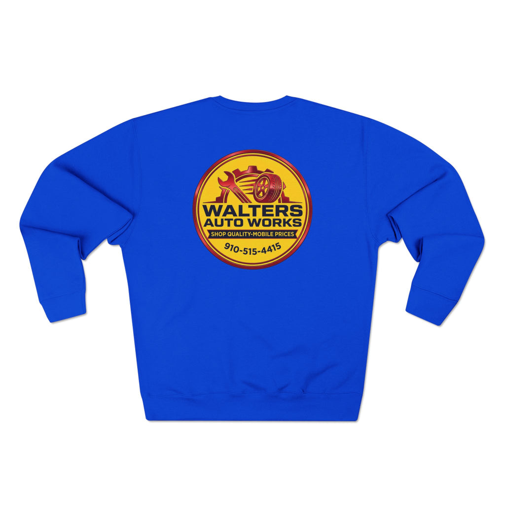 Auto Shop Logo Crewneck Sweatshirt — Walters Auto Works Branded Pullover