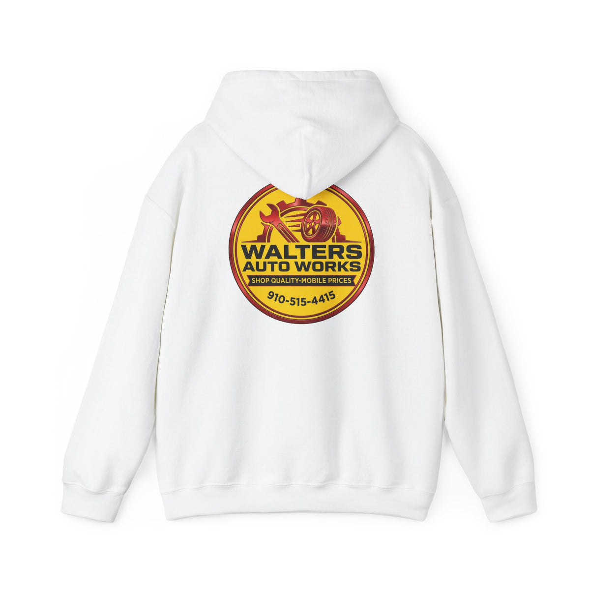 Walters Auto Works Logo Hoodie — Vintage Garage Mechanic Pullover