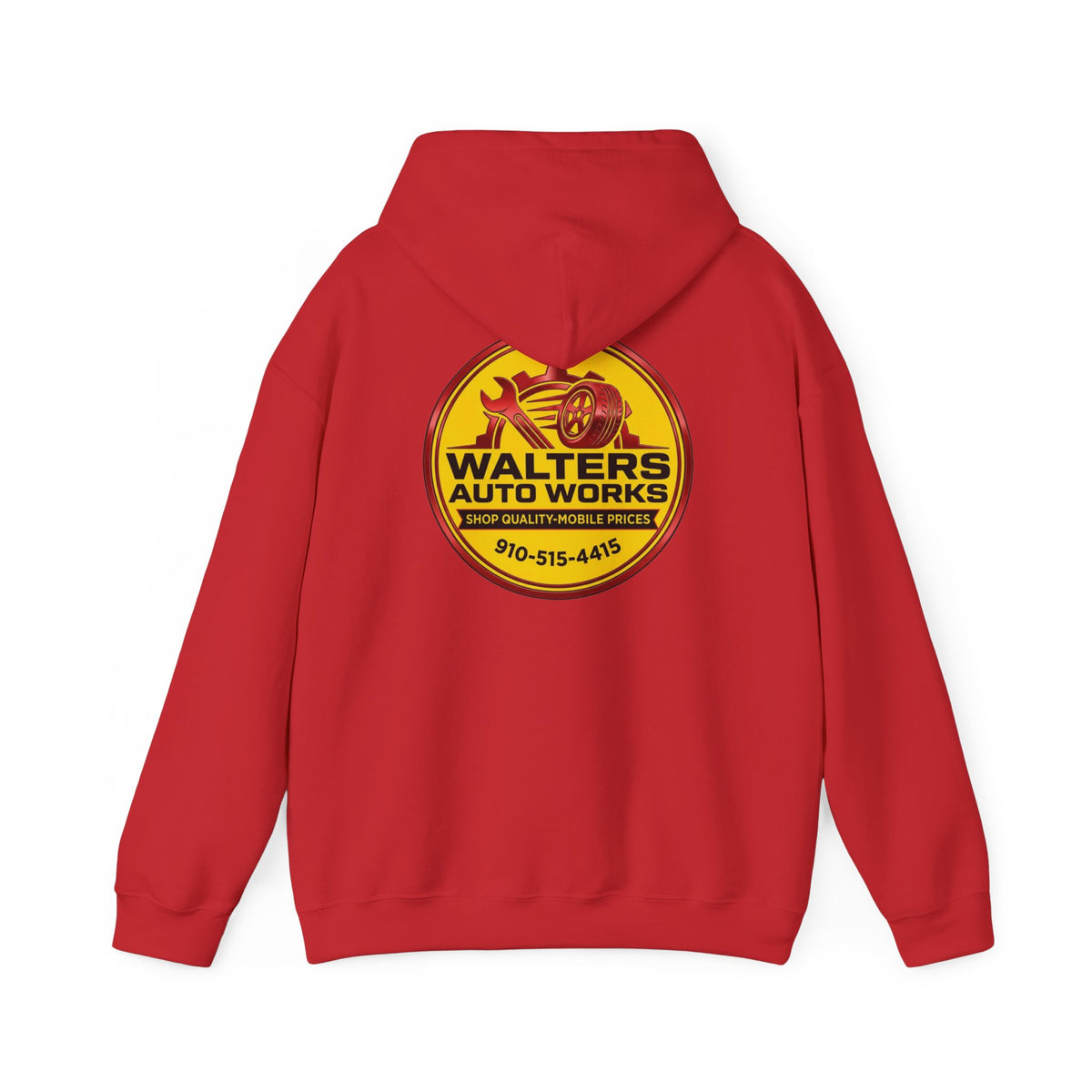 Walters Auto Works Logo Hoodie — Vintage Garage Mechanic Pullover