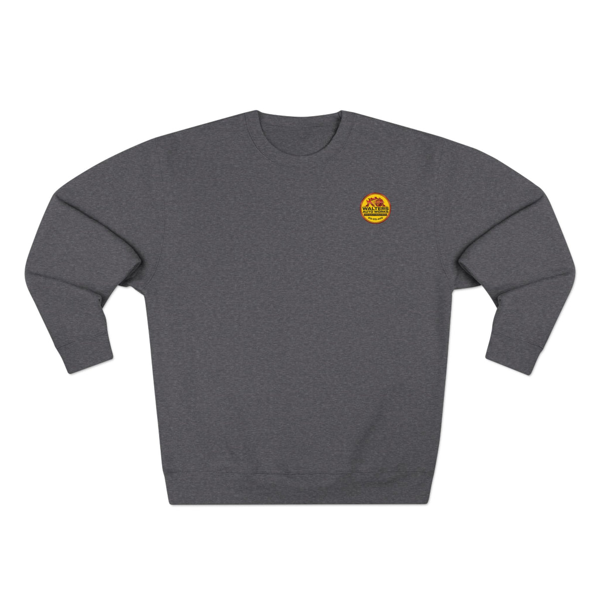 Auto Shop Logo Crewneck Sweatshirt — Walters Auto Works Branded Pullover