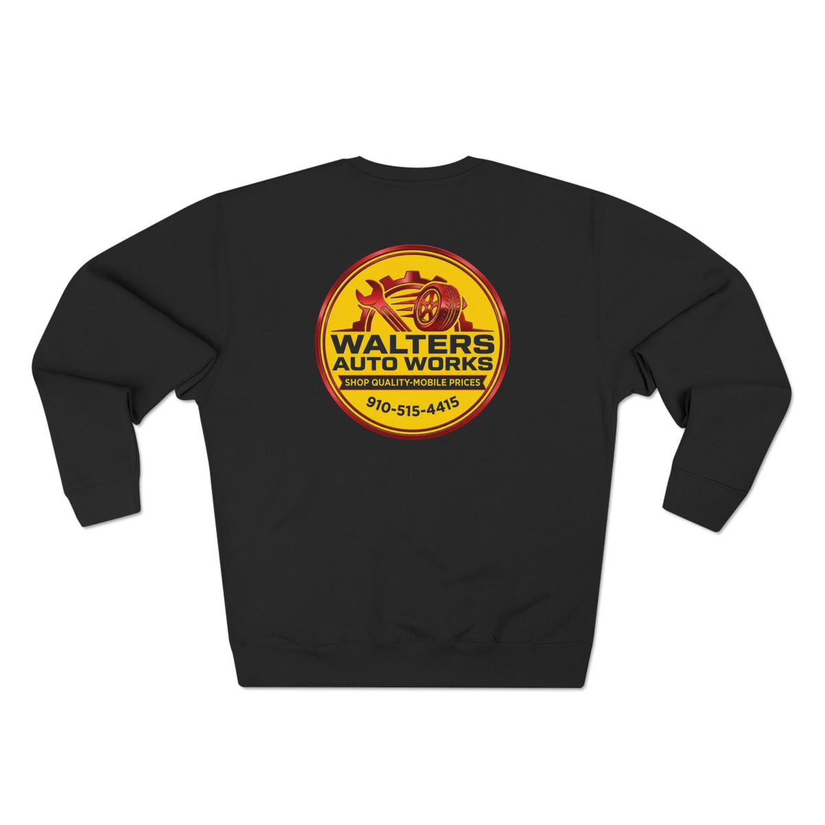 Auto Shop Logo Crewneck Sweatshirt — Walters Auto Works Branded Pullover