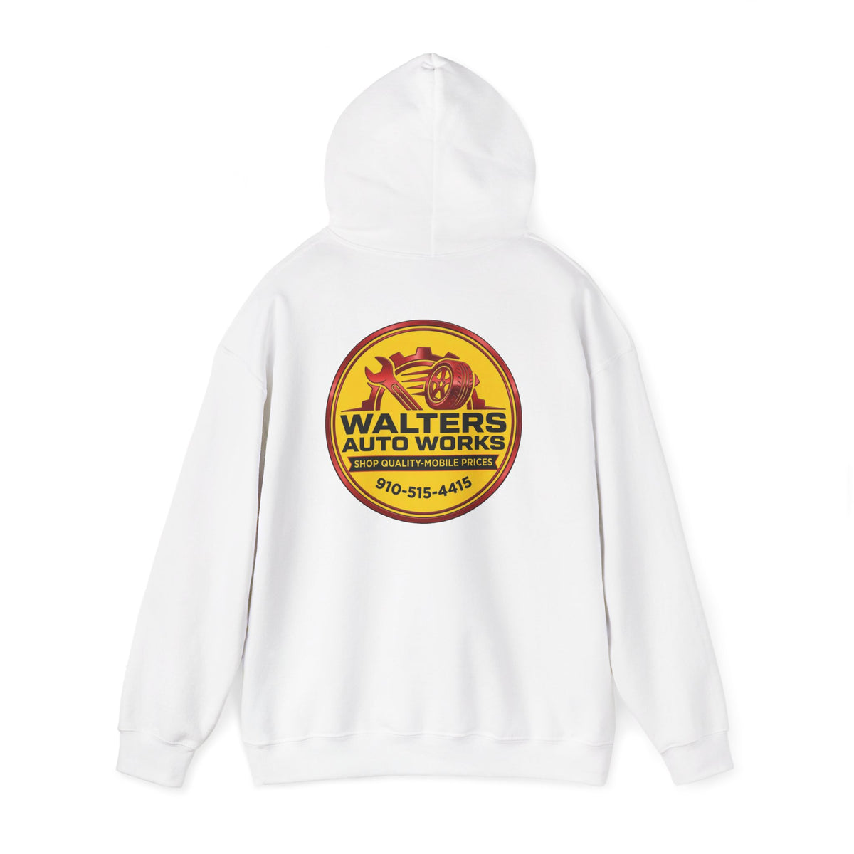 Walters Auto Works Logo Hoodie — Vintage Garage Mechanic Pullover