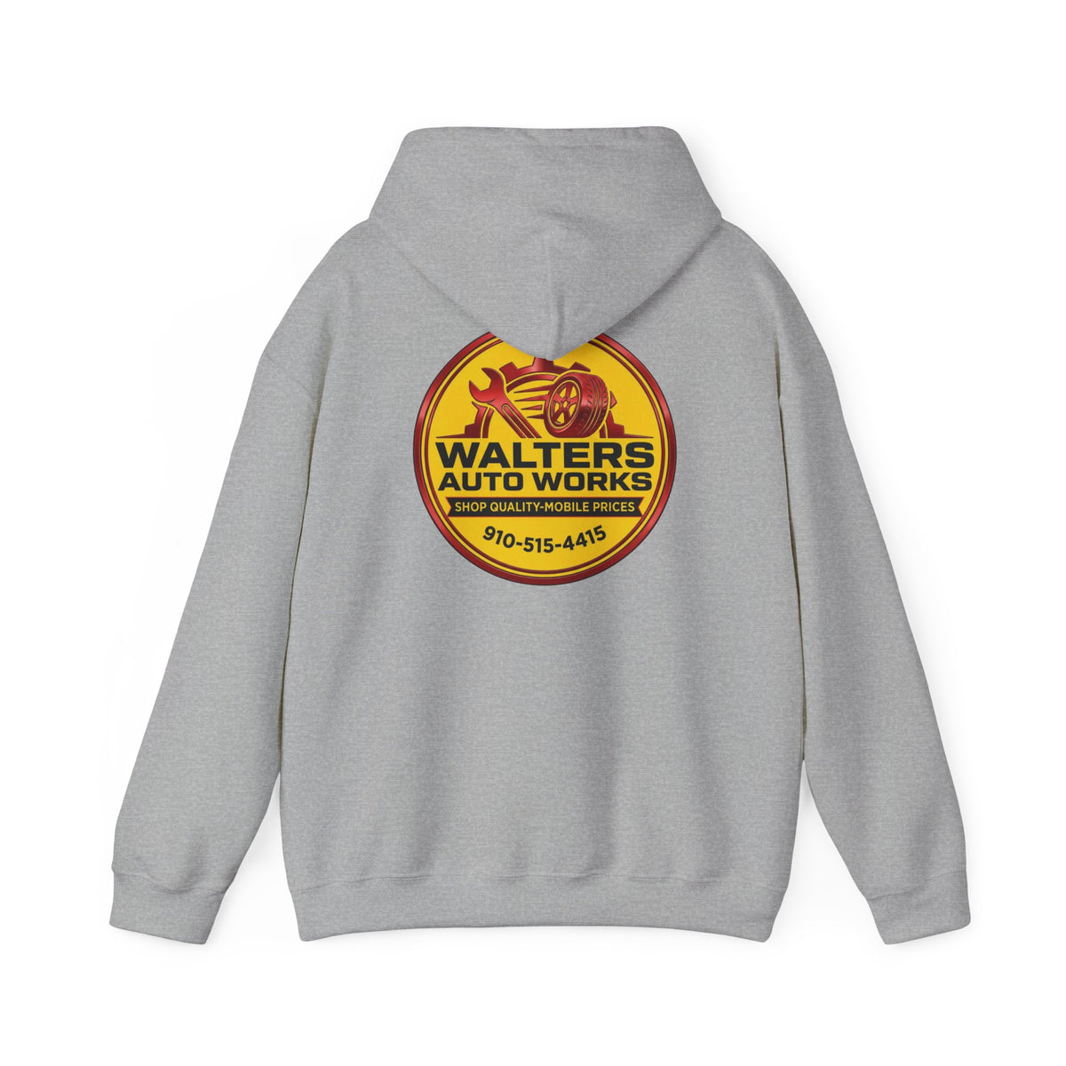 Walters Auto Works Logo Hoodie — Vintage Garage Mechanic Pullover